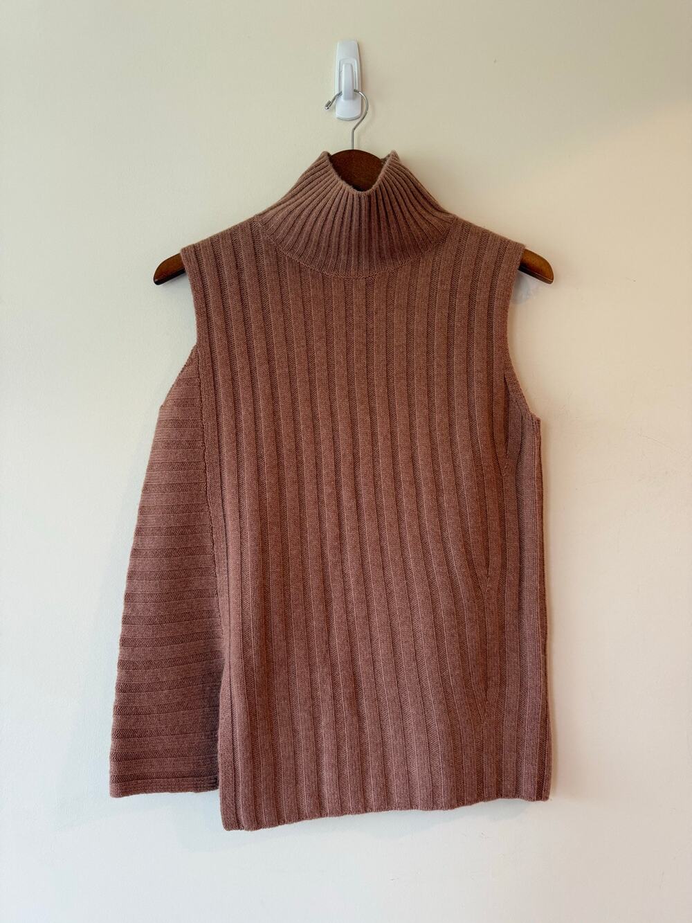 Vince Pullover Sweater Women Small Brown Turtleneck Wool Cashmere classic